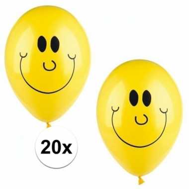 Emoticon ballonnen 20 stuks