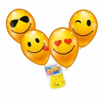 Emoticon ballonnen 8 stuks