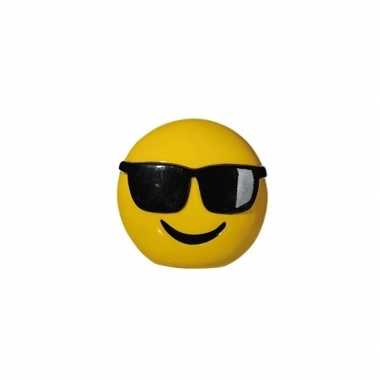 Emoticon cool spaarpot 13 cm