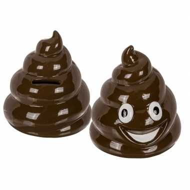 Emoticon drol spaarpot 14 cm