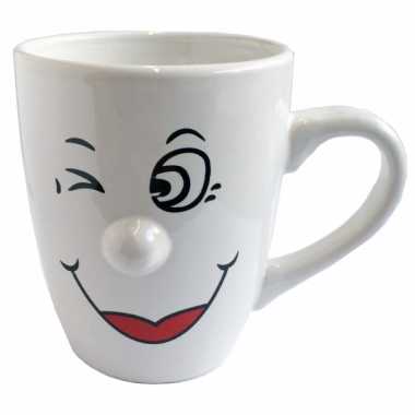 Koffiemokken/bekers emoticon model 6 van 300 ml