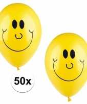 Emoticon ballonnen 50 stuks