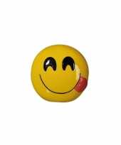 Emoticon smile tong spaarpot 13 cm