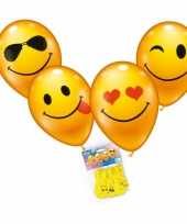 Emoticon thema party ballonnen 24 stuks