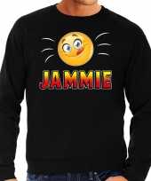 Funny emoticon sweater jammie zwart heren