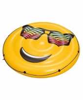 Grote gele opblaasbare emoticon 188 cm