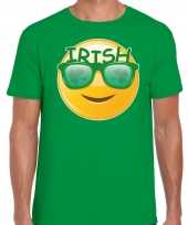 Irish emoticon st patricks day t-shirt kostuum groen heren