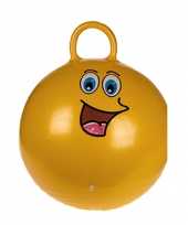 Skippybal emoticon voor kinderen goud 45 cm